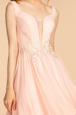 핑크빛 프롬 파티 칵테일 미니 드레스